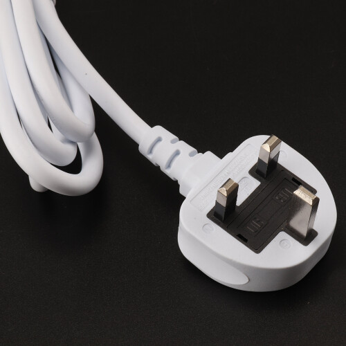4 WAY Switched Mains Extension Lead Plug Socket Individual Switch 2M 1