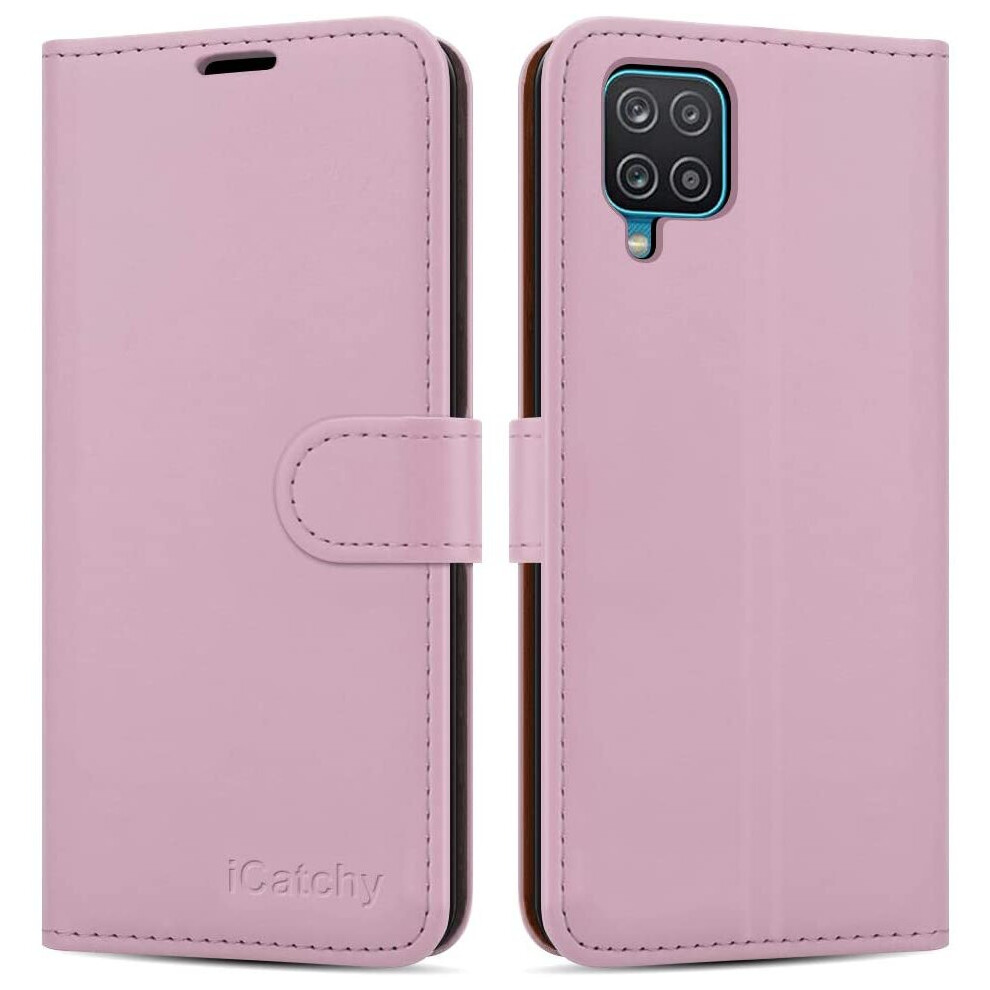 Icatchy (Rose Gold) For Samsung Galaxy A12 Leather Case