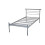 (Small Double) Contract Metal Bed Frame Silver - Strong Mesh Base 2