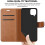 (Blue) For Samsung Galaxy A12 Leather Case 3