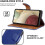 (Blue) For Samsung Galaxy A12 Leather Case 4