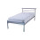 (Small Double) Contract Metal Bed Frame Silver - Strong Mesh Base 1