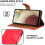 (Red) For Samsung Galaxy A12 Leather Case 4