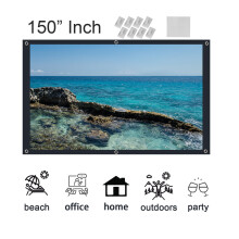 Portable Fabric Matte White Projector Projection Screen Home UK