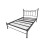 (Single) Bristol Metal Bed Frame Black - Strong Mesh Base 1