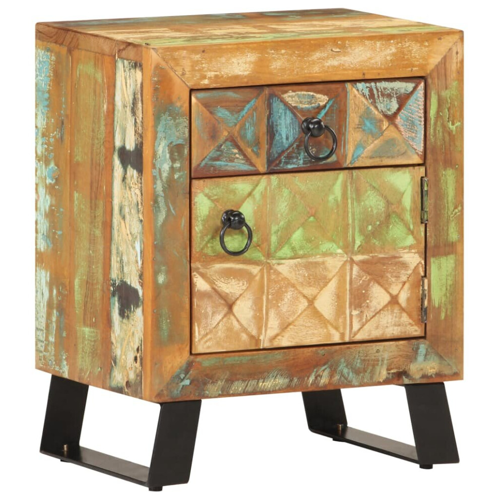 vidaXL Bedside Cabinet Solid Reclaimed Wood Nightstand Coffee Table Bedroom