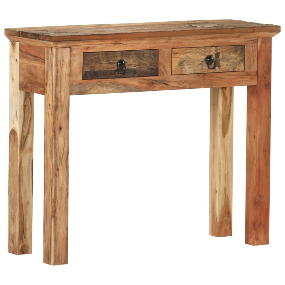 vidaXL Solid Acacia Wood and Reclaimed Wood Console Table Hall Telephone Table