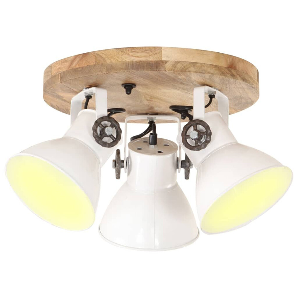 vidaXL Industrial Ceiling Lamp 25 W White E27 Home Decor Hanging Light Fixture