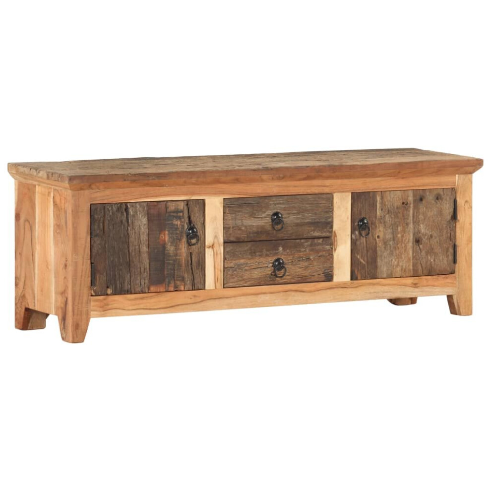 Vidaxl Solid Acacia Wood And Reclaimed Wood Tv Cabinet Stereo Stand Bedroom