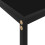 VidaXL vidaXL Console Table Black 100 cm Tempered Glass Accent Side End Hall Desk 5