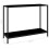 VidaXL vidaXL Console Table Black 100 cm Tempered Glass Accent Side End Hall Desk 6