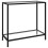 VidaXL vidaXL Console Table Transparent 80 cm Tempered Glass Accent Side End Desk 1