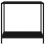 VidaXL vidaXL Console Table Black 80 cm Tempered Glass Home Accent Side End Hall Desk 2