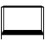 VidaXL vidaXL Console Table Black 100 cm Tempered Glass Accent Side End Hall Desk 2