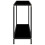VidaXL vidaXL Console Table Black 100 cm Tempered Glass Accent Side End Hall Desk 3