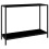 VidaXL vidaXL Console Table Black 100 cm Tempered Glass Accent Side End Hall Desk 1