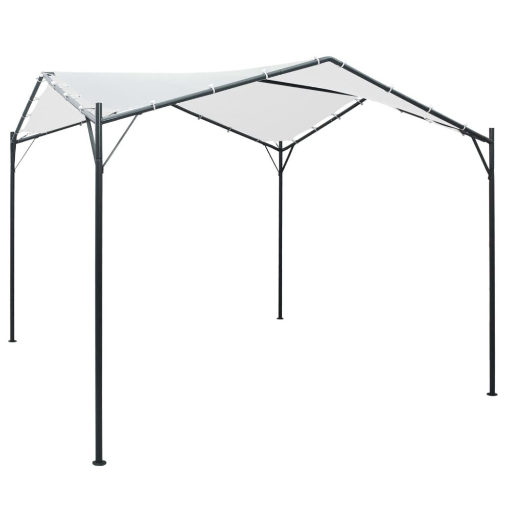 vidaXL Gazebo 3x3x2.6 m White 180 g/mÂ² Garden Canopy Shelter Pavilion Awning