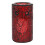 RED PILLAR CRACKLE GLASS OIL BURNER 3