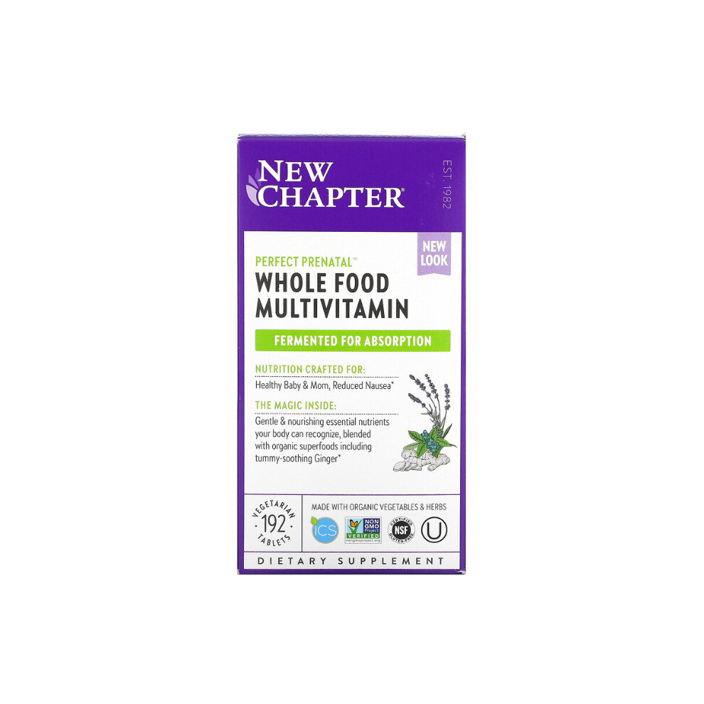 New Chapter , Perfect Prenatal Multivitamin, 192 Vegetarian Tablets