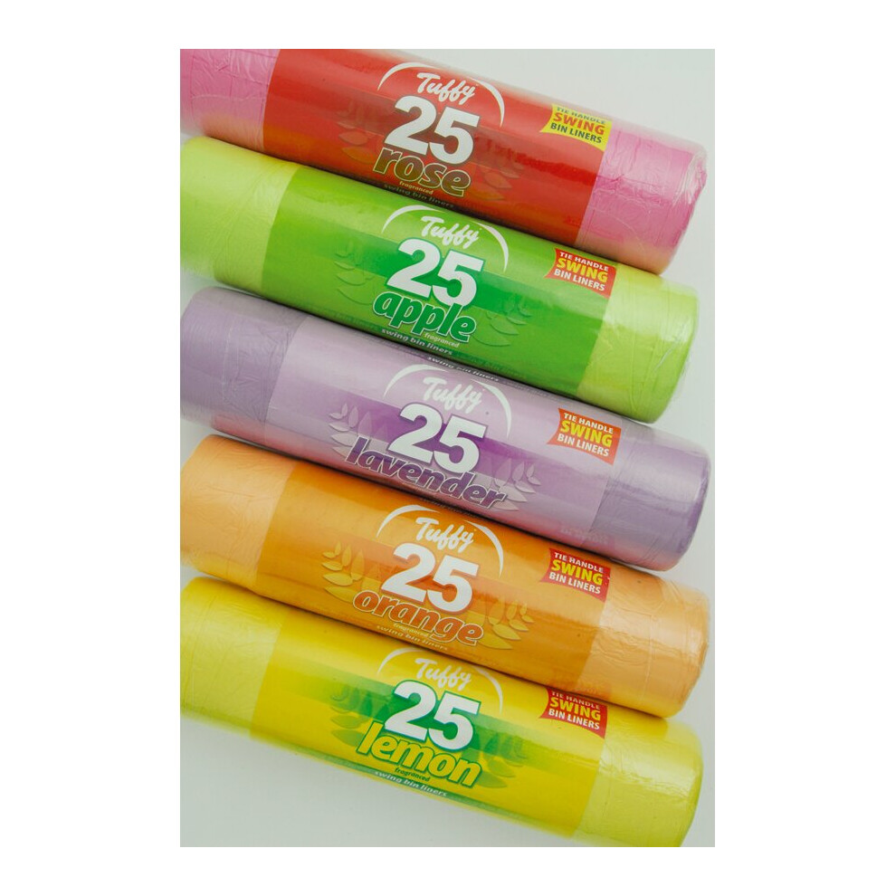 (50L) Bin Liners/ Bags Fragrance  5 Packs Bin Liners