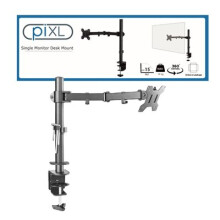 Pixl Single Monitor Arm Desk Mount SINGLE ARM