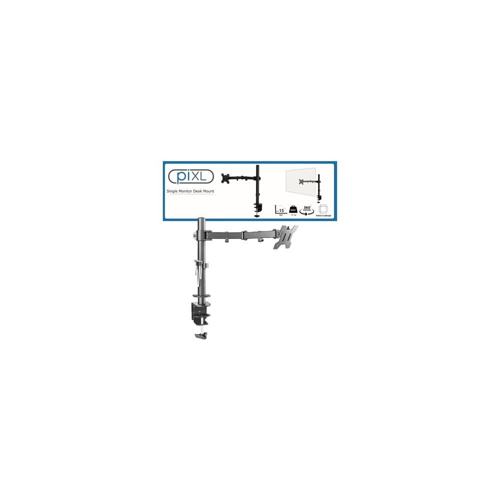 Pixl Single Monitor Arm Desk Mount Single Arm 5053118718737