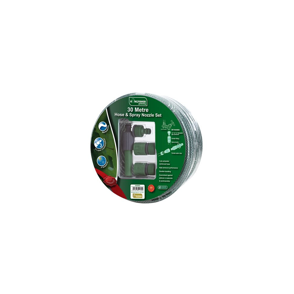30m Garden Hose and Spray Nozzle Set (430SNSX)