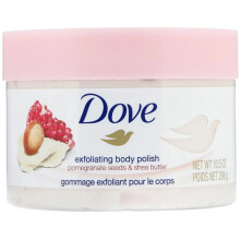 Dove, Exfoliating Body Polish, Pomegranate Seeds & Shea Butter, 298g