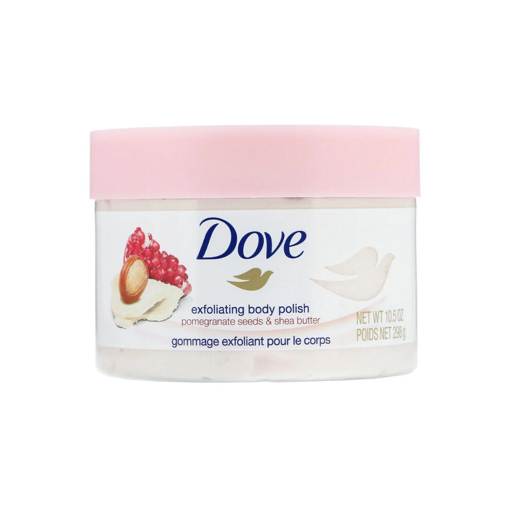 Dove, Exfoliating Body Polish, Pomegranate Seeds & Shea Butter, 298g