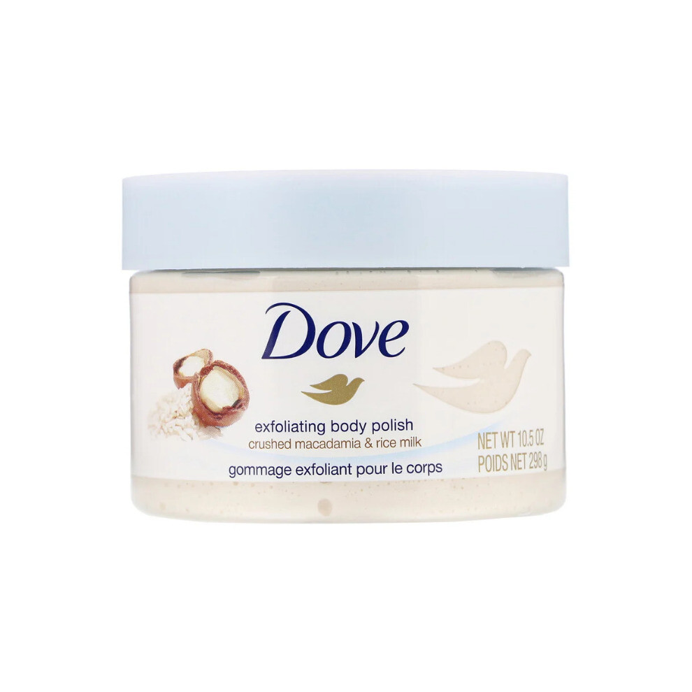 Dove , Body Polish, Crushed Macadamia & Rice Milk