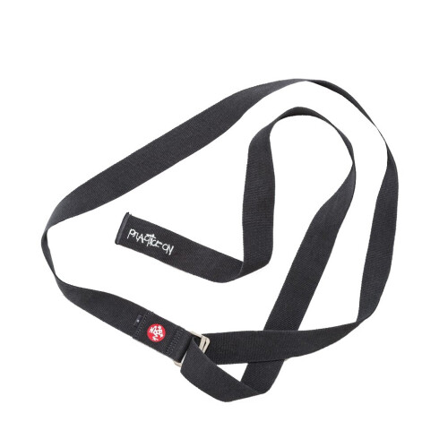 (Thunder) Manduka Align Cotton Yoga Strap 8' Foot 2