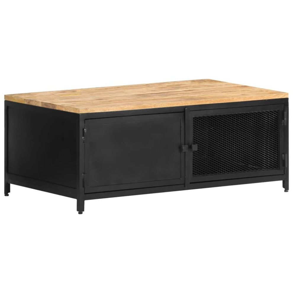 Vidaxl Solid Rough Mango Wood Coffee Table Wooden Accent Couch Sofa Table