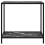 VidaXL vidaXL Console Table Black 80 cm Tempered Glass Home Accent Side End Hall Desk 2