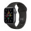 Apple Apple Watch SE GPS 40mm Space Gray θήκη αλουμινίου με μαύρο αθλητικό λουράκι 1