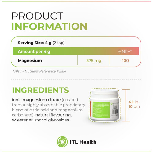 MAG365 Magnesium Citrate Powder, Passion Fruit - 150g 1