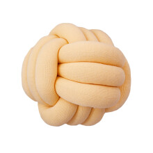 (Mango Yellow) Knot Ball Throw Pillow Round Cushion Nursery Baby Toy Pillows Home Decor