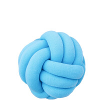 (Azure) Knot Ball Throw Pillow Round Cushion Nursery Baby Toy Pillows Home Decor