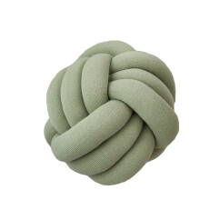 (Bean Green) Knot Ball Throw Pillow Round Cushion Nursery Baby Toy Pillows Home Decor