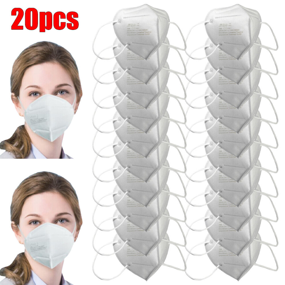 (20Pcs) Kn95 Face Mask Protective Masks Virus Surgical Ffp3 Masks 795340941815