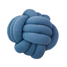 (Washing Blue) Knot Ball Throw Pillow Round Cushion Nursery Baby Toy Pillows Home Decor