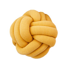 (Yellow) Knot Ball Throw Pillow Round Cushion Nursery Baby Toy Pillows Home Decor
