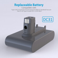 Batterie 4000mAh pour Dyson Type A DC31 DC34 DC35 DC44 Animal 917083-01