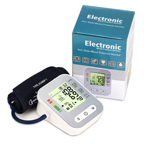Monitor de presión arterial digital automático para brazo, portátil 2