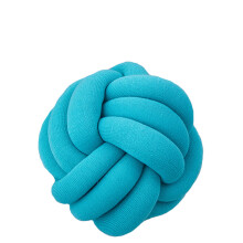 (Coral Blue) Knot Ball Throw Pillow Round Cushion Nursery Baby Toy Pillows Home Decor