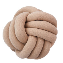 (Light Coffee) Knot Ball Throw Pillow Round Cushion Nursery Baby Toy Pillows Home Decor