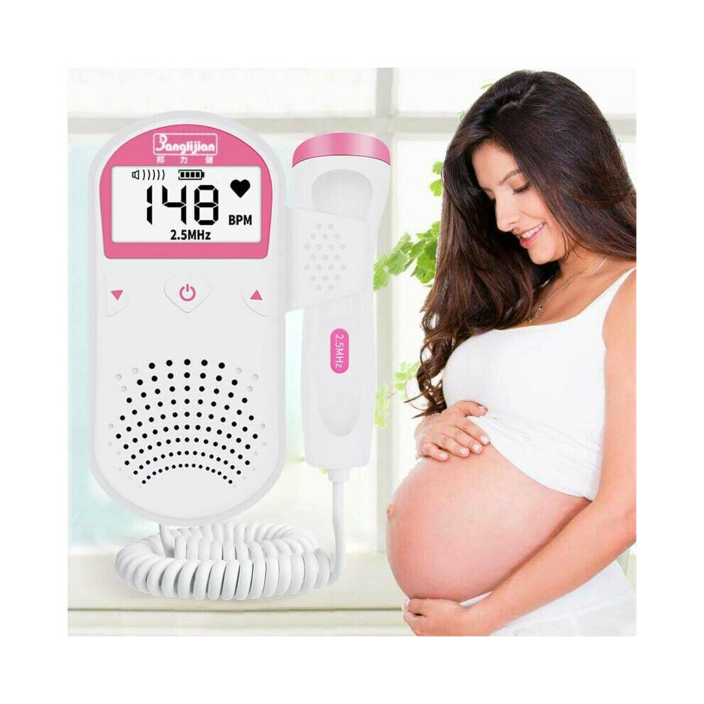 2.5MHz LCD Digital Prenatal Fetal Dopplers Baby Heartbeat Monitor Detector Probe