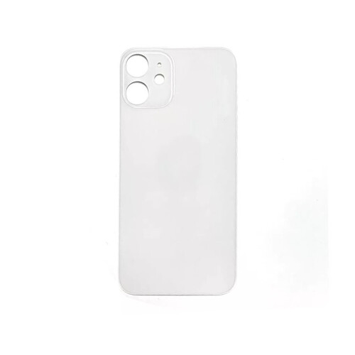 Compatible with iPhone 12 Pro Max Plain Glass Back in White