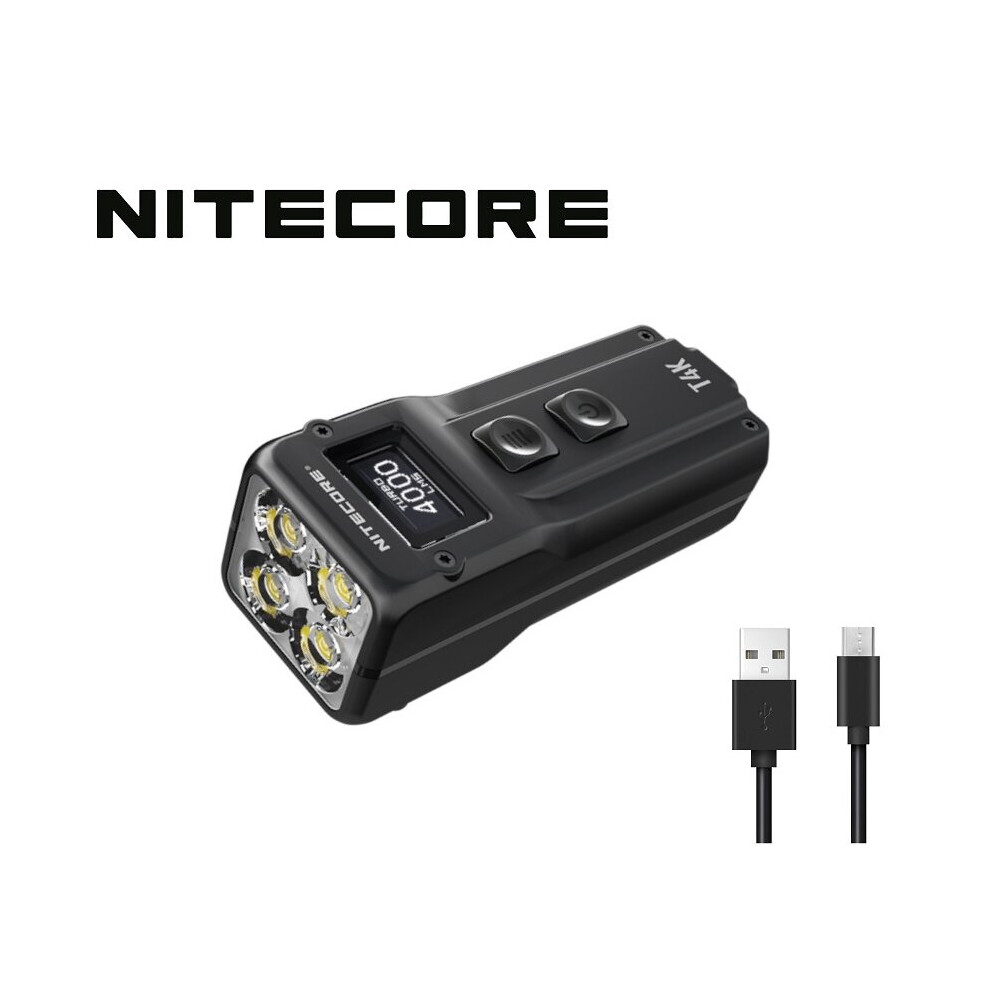 Nitecore T4K USB Charge 4000 Lumens LED Flashlight Torch