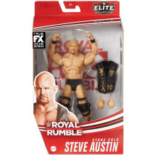 Figura de acción WWE Stone Cold Steve Austin Royal Rumble Elite con equipo y accesorios auténticos, 6 in