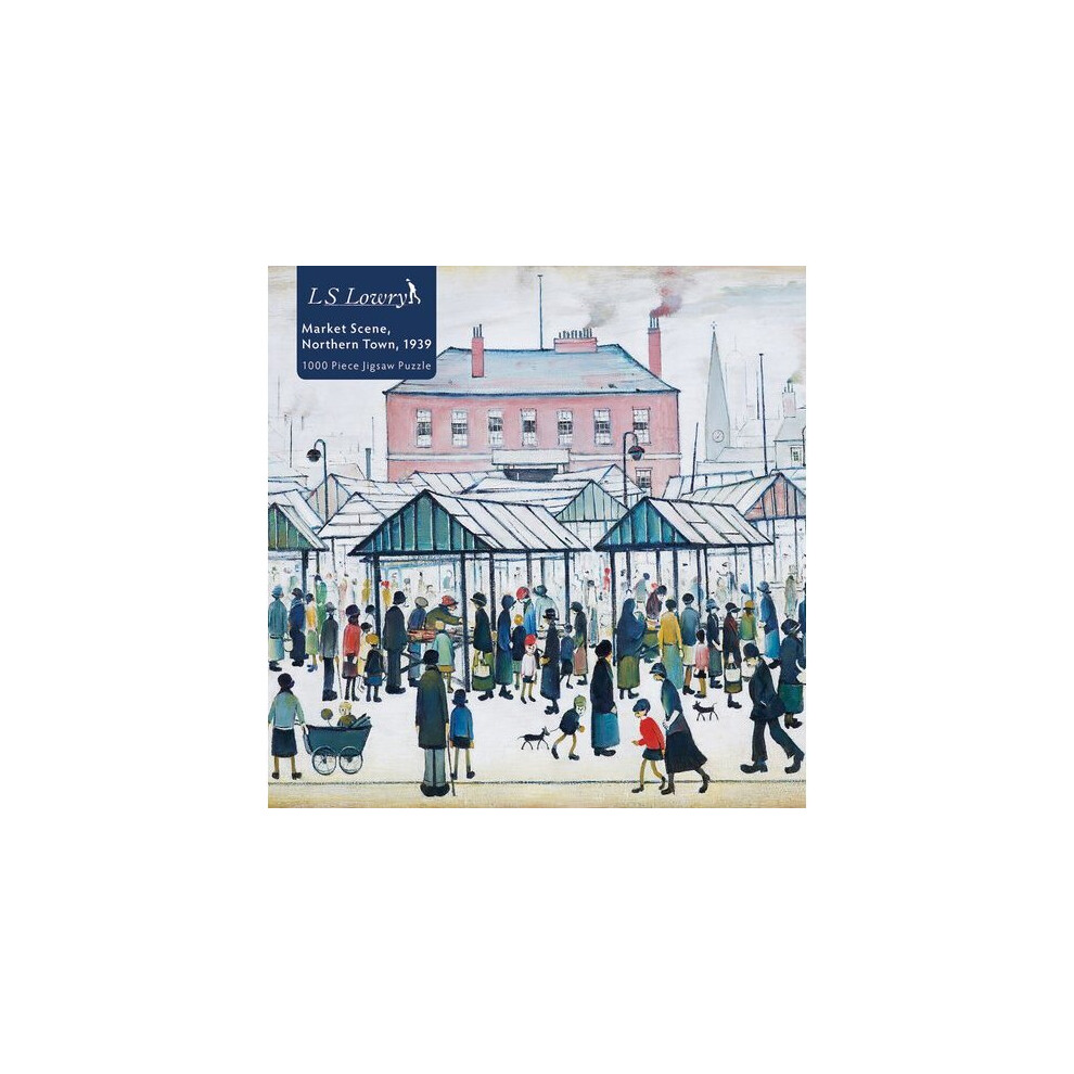 Adult Jigsaw Puzzle L.S. Lowry: Market Scene, Northern Town, 1939 |